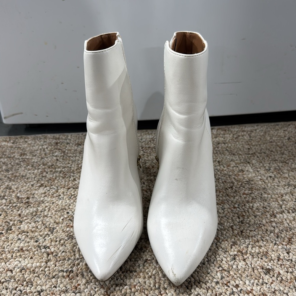 Madden Girl White Booties - Picture 2 of 9